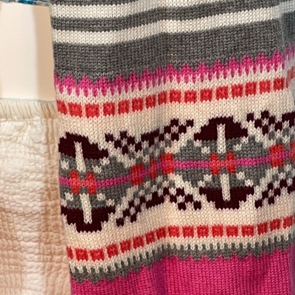 Talbots Wool Blend Fair Isle Winter Scarf - Picture 2 of 5